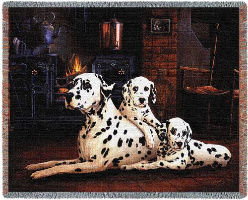Dalmatian Tapestry Throw, 70in x 53in