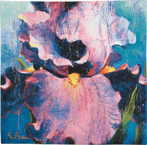 Dancer Contemporary Floral Tapestry - from the art work of Simon Bull, 21in x 21in