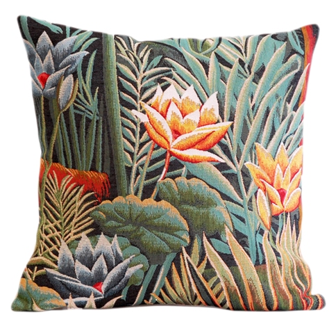 Douanier Tapestry Cushion Cover - European Home Decor Collection, 18in x 18in cushion cover Douanier Tapestry Cushion Cover - European Home Decor Collection, 18in x 18in cushion cover
