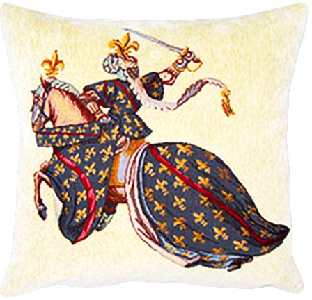 Duc De Bourbon Tapestry Cushion Cover - Classic Home Decor Collection, 18in x 18in cushion cover
