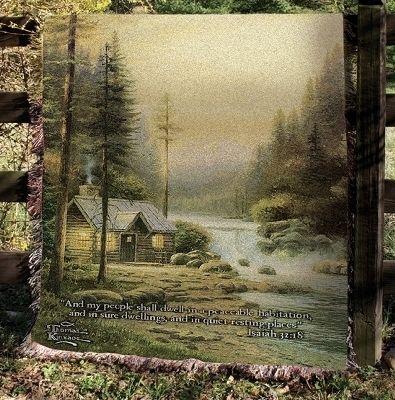 Evening in the Forest Tapesty Throw, 51in x 68in Evening in the Forest Tapesty Throw, 51in x 68in