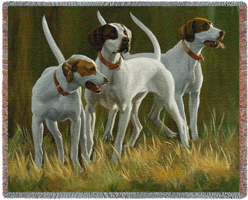 First Light Hounds Tapestry Throw, 70in x 54in