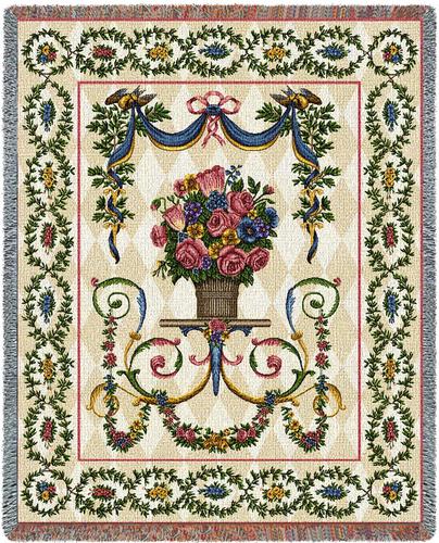 Floral Majesty Tapestry Throw, 54in x 70in