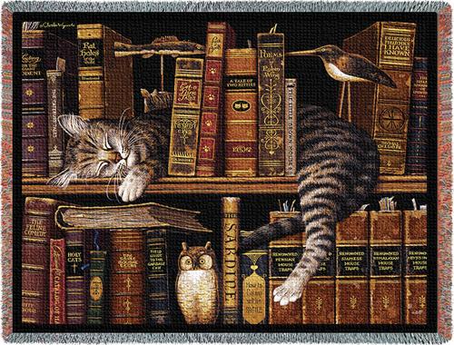 Frederick the Literate Tapestry Throw, 53in x 70in Frederick the Literate Tapestry Throw, 53in x 70in