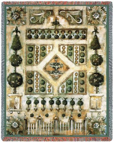 Garden Gate Tapestry Throw, 70in x 53in