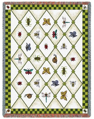 Garden Guests Tapestry Throw, 54in x 70in