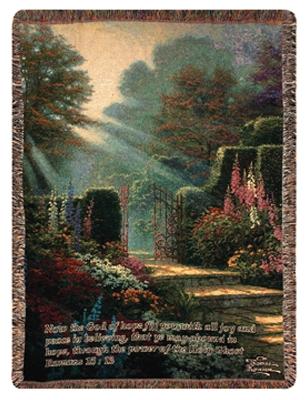 Garden of Grace Tapesty Throw, 51in x 68in