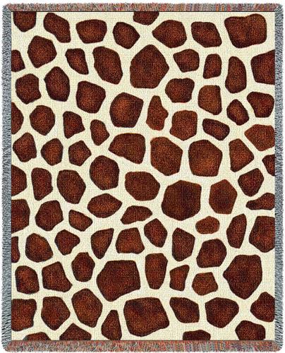 Giraffe Skin Tapestry Throw, 53in x 70in Giraffe Skin Tapestry Throw, 53in x 70in