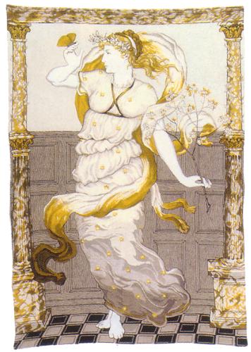 Goddess Of Spring Romantic Tapestry Wall Hanging, 40in X 27in Goddess Of Spring Romantic Tapestry Wall Hanging, 40in X 27in