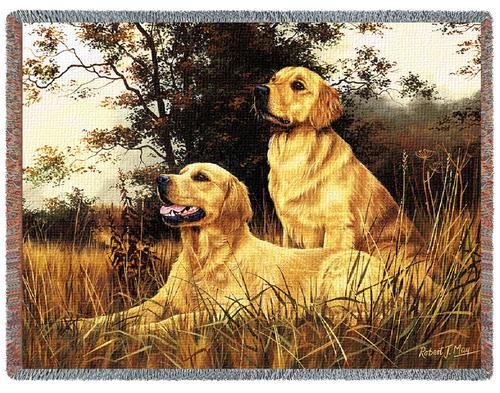 Golden Retriever Tapestry Throw, 53in x 70in