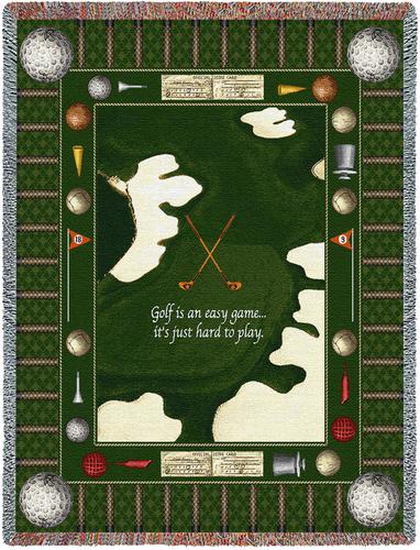 Golf Game Tapestry Throw, 53in x 70in