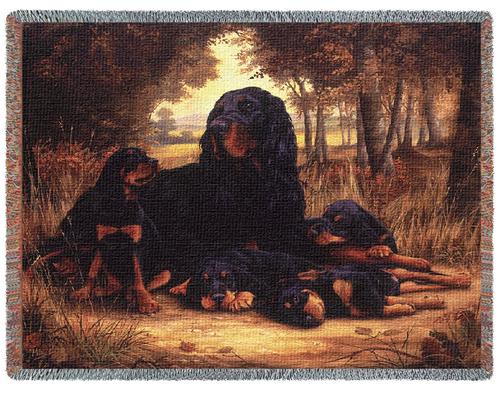 Gordon Setter Tapestry Throw, 70in x 53in Gordon Setter Tapestry Throw, 70in x 53in
