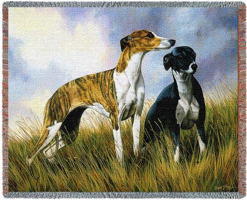 Greyhounds Tapestry Throw, 54in x 70in Greyhounds Tapestry Throw, 54in x 70in