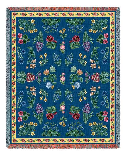 Greysons Floral Tapestry Throw, 53in x 70in Greysons Floral Tapestry Throw, 53in x 70in