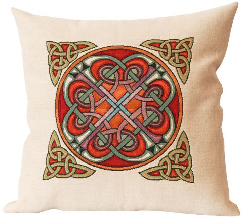 Hilton Celtic Design Tapestry Cushion Cover - European Home Decor Collection, 18in x 18in cushion cover