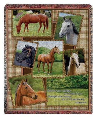 Horsing Around I Tapesty Throw, 50in x 60in