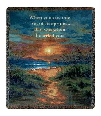 I Carried You Tapesty Throw, 51in x 68in I Carried You Tapesty Throw, 51in x 68in