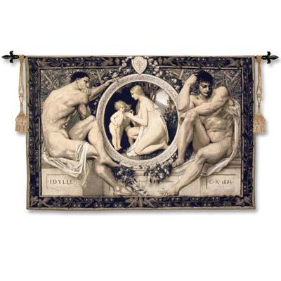 Idylle Romantic Wall Tapestry, 53in x 44in