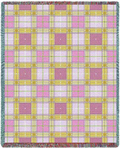 Innocent Plaid Tapestry Throw, 54in x 70in