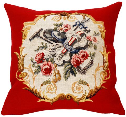 Jardinier Tapestry Cushion Cover - European Home Decor Collection, 18in x 18in cushion cover