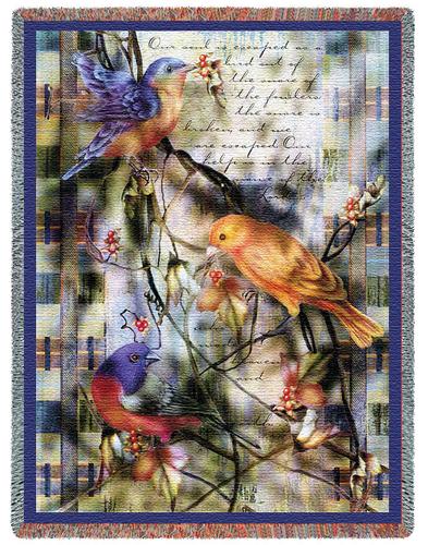Joys Sanctuary Tapestry Throw, 54in x 70in Joys Sanctuary Tapestry Throw, 54in x 70in