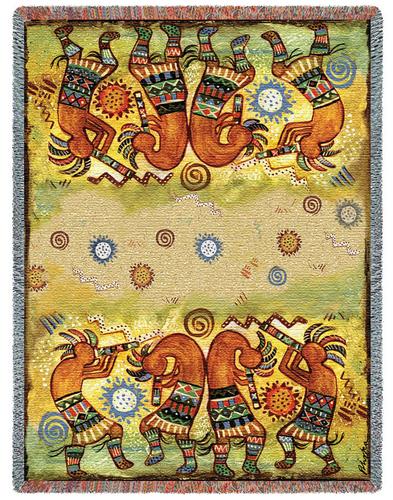 Southwest Quartet Tapestry Throw, 53in x 70in Southwest Quartet Tapestry Throw, 53in x 70in