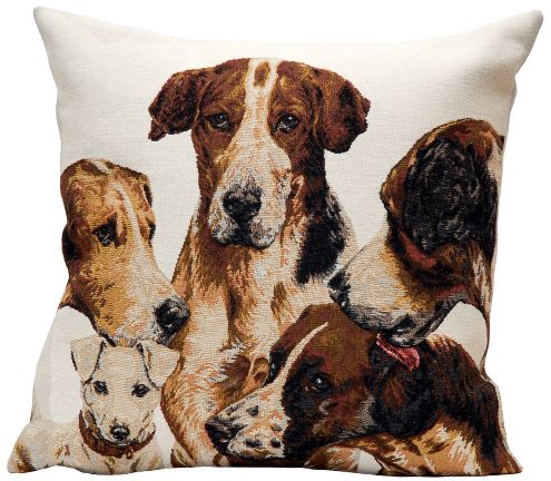 La Meute Tapestry Cushion Cover - Pets Home Decor Collection, 18in x 18in cushion cover