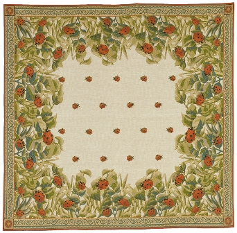 Ladybugs Tapestry Throw, 58in x 58in