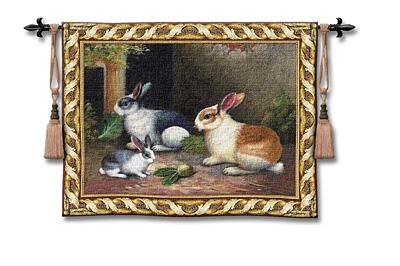 Lapin Wool/Cotton Tapestry Wall Hanging, 53in x 40in