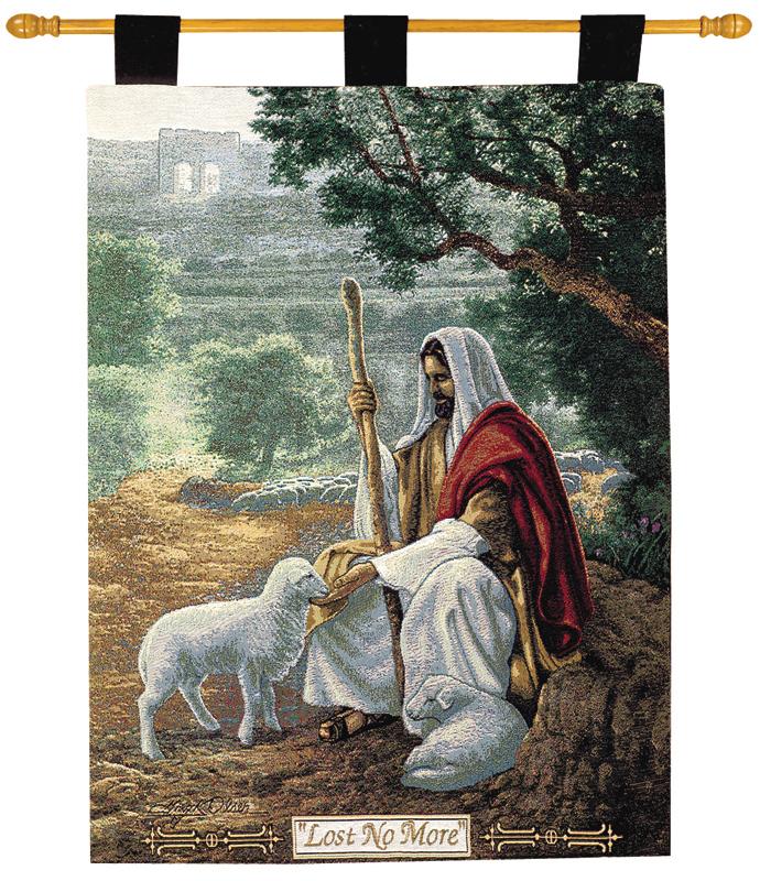 Lost No More Tapestry Wall Hanging - Religious Picture, 26in X 36in