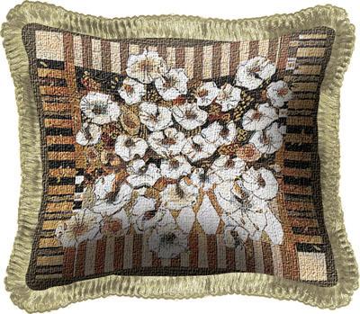 Love Letters Modern Tapestry Cushion - Floral Stillife, 17in x 17in Love Letters Modern Tapestry Cushion - Floral Stillife, 17in x 17in