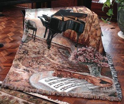 Music Room Tapesty Throw, 51in x 68in Music Room Tapesty Throw, 51in x 68in