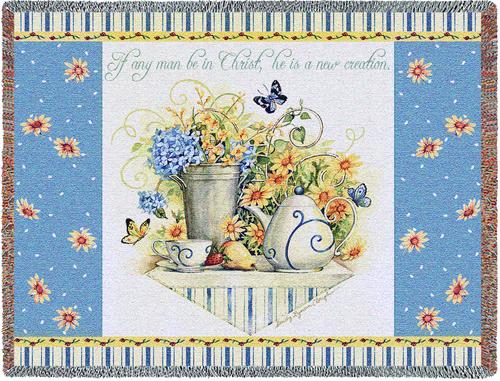 New Creation Tapestry Throw, 70in x 53in