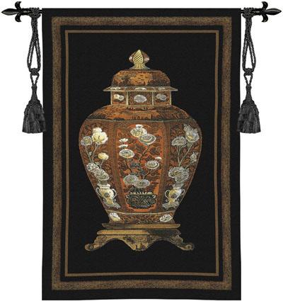 Oriental Jar I Tapestry Wall Hanging, 25in x 36in