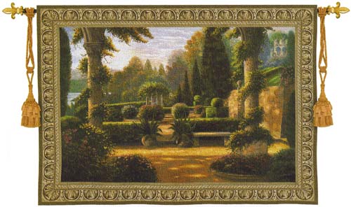 Parterre De La Vierge Wall Tapestry - Beautiful Garden Picture, 53in x 40in