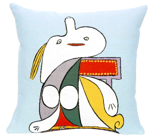 Picasso's La Ceinture Juane Tapestry Cushion Cover - European Home Decor Collection, 18in x 18in cushion cover Picasso's La Ceinture Juane Tapestry Cushion Cover - European Home Decor Collection, 18in x 18in cushion cover