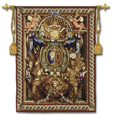 Portiere du Char Renaissance Wall Tapestry - Ornamental Design, 40in x 53in