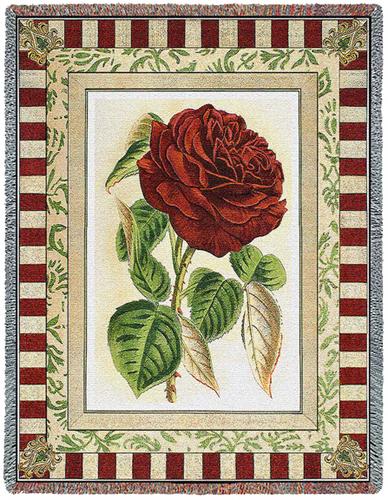 Red Rose I Tapestry Throw, 54in x 70in