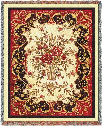 Red Tapestry Tapestry Throw, 54in x 70in