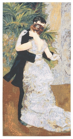 Renoir's Dance In The City Tapestry, 54in x 28in