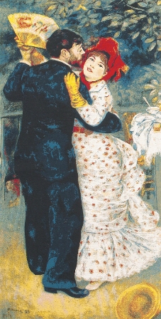 Renoir's Dance In The Country Tapestry, 54in x 28in