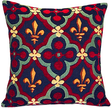 Rosace Tapestry Cushion Cover - European Home Decor Collection, 18in x 18in cushion cover