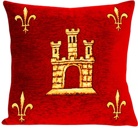 Saint Chapelle Tapestry Cushion Cover - Classic Home Decor Collection, 18in x 18in cushion cover