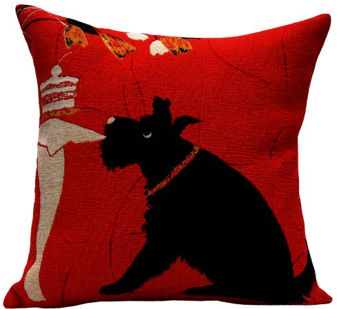 Scottish Tapestry Cushion Cover - Pets Home Decor Collection, 18in x 18in cushion cover