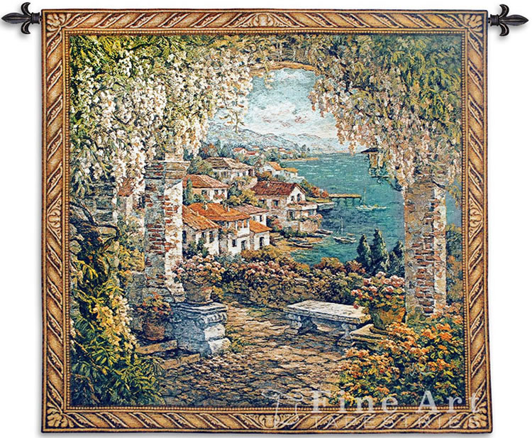 Tapestry Seaview Hideaway II - Mediterranean Decor Picture, 53in X 53in