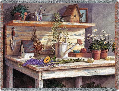 Simple Pleasures Tapestry Throw, 70in x 54in Simple Pleasures Tapestry Throw, 70in x 54in
