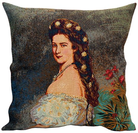 Sissi II Tapestry Cushion Cover - European Home Decor Collection, 18in x 18in cushion cover Sissi II Tapestry Cushion Cover - European Home Decor Collection, 18in x 18in cushion cover