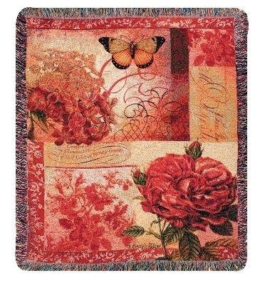 Spring Blooms Tapesty Throw, 51in x 68in Spring Blooms Tapesty Throw, 51in x 68in