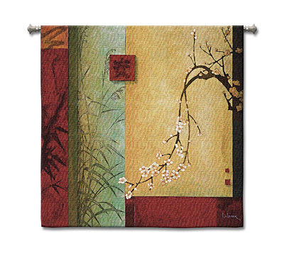 Spring Chorus Li-Leger Modern Tapestry Fine Art Picture, 44in x 44in