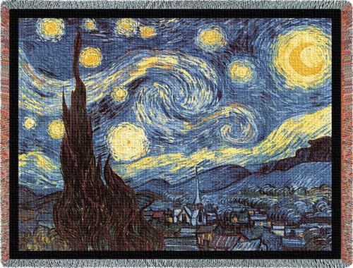 Starry Night Tapestry Throw, 54in x 70in Starry Night Tapestry Throw, 54in x 70in